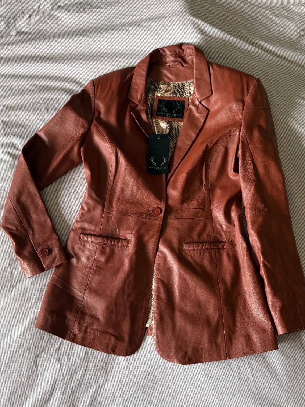 Bod & Christensen Leather Jacket (M)